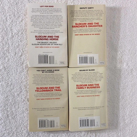 Vintage Jake Logan Action Western Romance Novels x4 - Picture 14 of 14